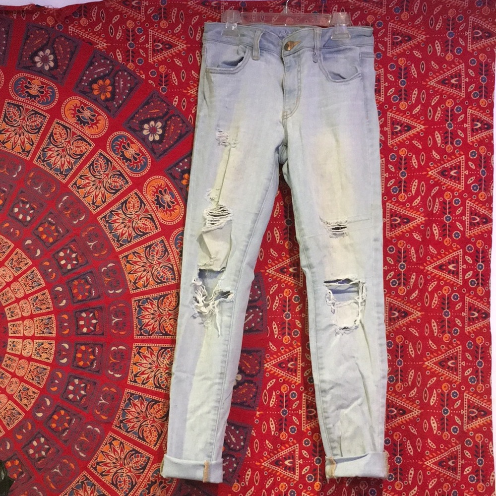 American Eagle Light Wash Jeggings